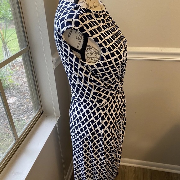 Lauren Ralph Lauren Black and White print Dress size 8 - Picture 7 of 12
